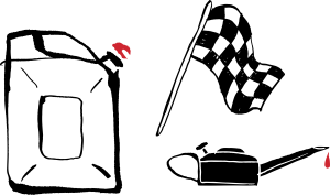 kanystr - prapor - olej